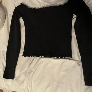 black off the shoulder top